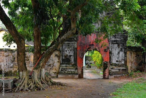 A gate in the Imperial City  Hue  Vietnam