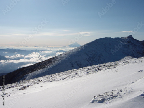 初冬の八ヶ岳 ～ 硫黄岳より富士山を望む © ±0