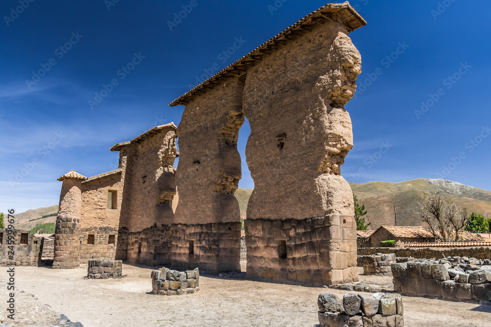 Naklejka premium The Inca temple complex - Raqch'i