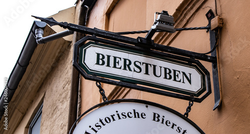 Bierstuben Aushängeschild