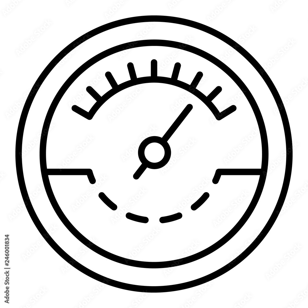 Fuel tachometer icon. Outline fuel tachometer vector icon for web design isolated on white background Fuel tachometer icon. Outline fuel tachometer vector icon for web design isolated on white background