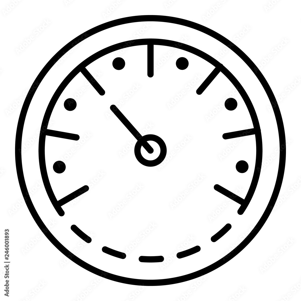 Truck tachometer icon. Outline truck tachometer vector icon for web design isolated on white background Truck tachometer icon. Outline truck tachometer vector icon for web design isolated on white background