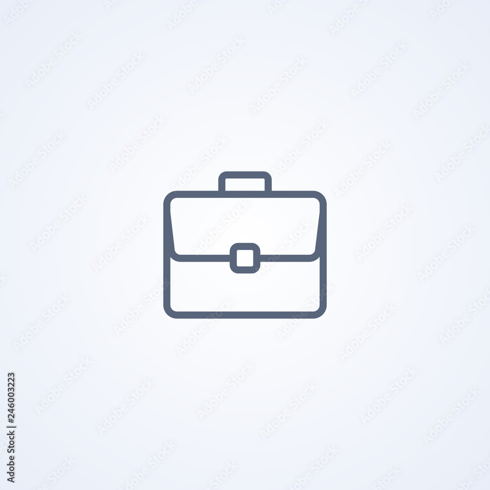 Business portfolio, vector best gray line icon Business portfolio, vector best gray line icon