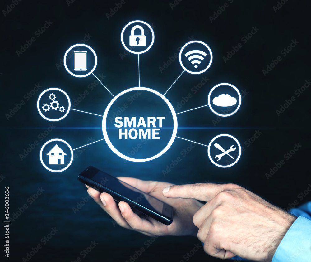 Internet of things. Smart home automation concept Internet of things. Smart home automation concept