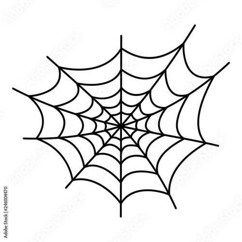 Danger spider web icon. Outline danger spider web vector icon for web design isolated on white background