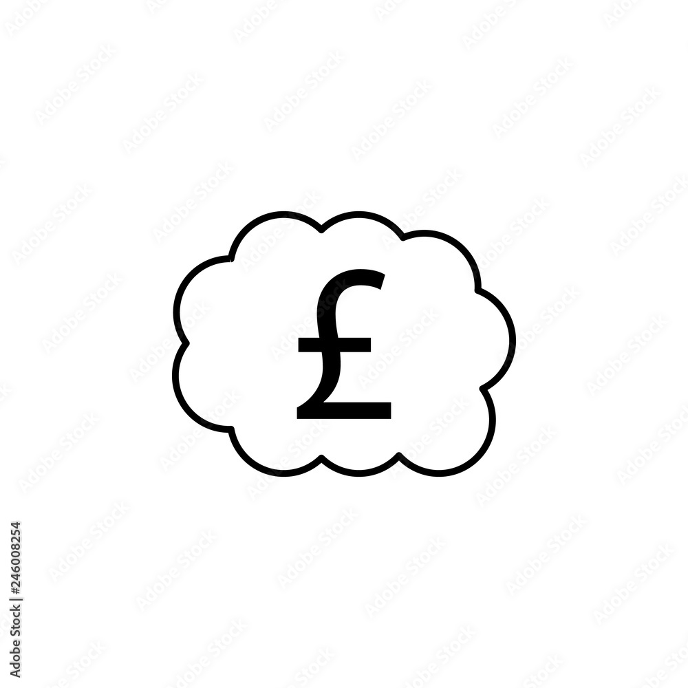 bubble, pound icon. Element of finance illustration. Signs and symbols icon can be used for web, logo, mobile app, UI, UX bubble, pound icon. Element of finance illustration. Signs and symbols icon can be used for web, logo, mobile app, UI, UX