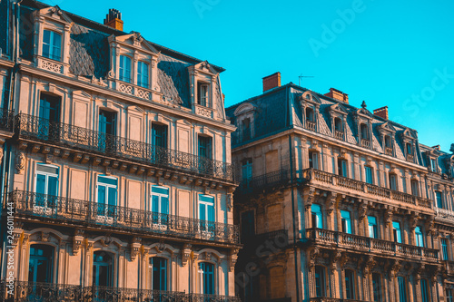 Historic old European style apartment buildings