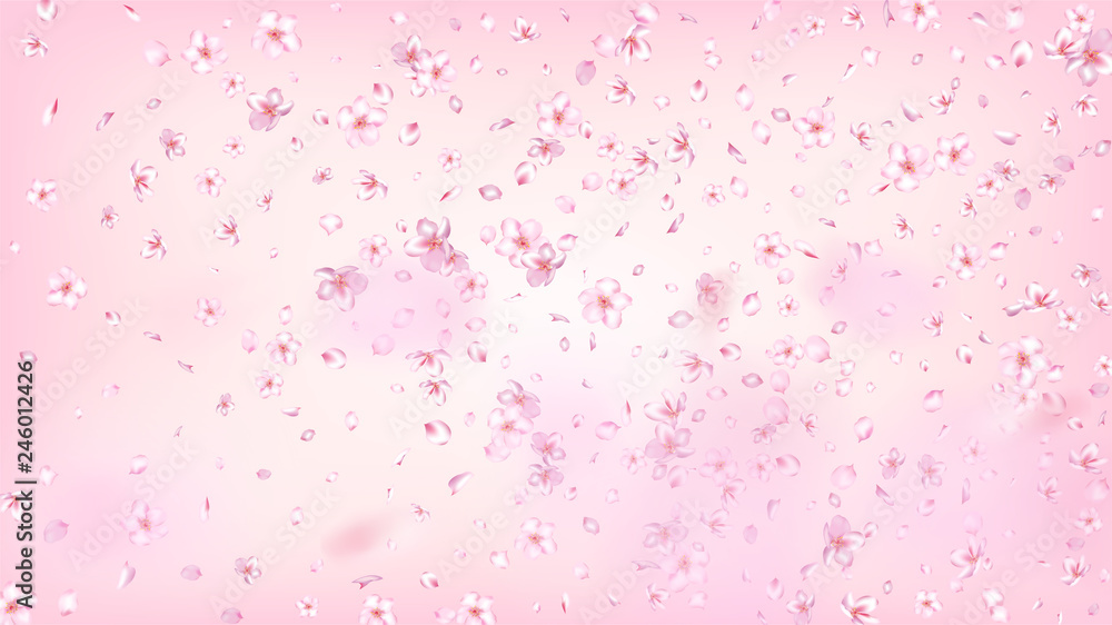 Nice Sakura Blossom Isolated Vector. Spring Blowing 3d Petals Wedding Texture. Japanese Gradient Flowers Wallpaper. Valentine, Mother's Day Summer Nice Sakura Blossom Isolated on Rose Nice Sakura Blossom Isolated Vector. Spring Blowing 3d Petals Wedding Texture. Japanese Gradient Flowers Wallpaper. Valentine, Mother's Day Summer Nice Sakura Blossom Isolated on Rose