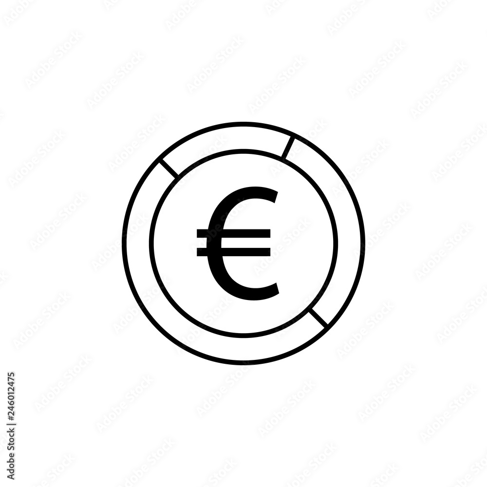 pie, euro icon. Element of finance illustration. Signs and symbols icon can be used for web, logo, mobile app, UI, UX pie, euro icon. Element of finance illustration. Signs and symbols icon can be used for web, logo, mobile app, UI, UX