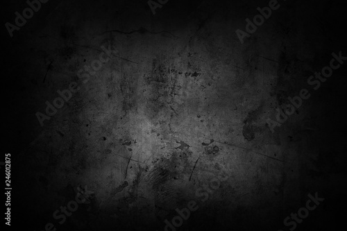 Black grunge dark textured concrete wall background © Stillfx