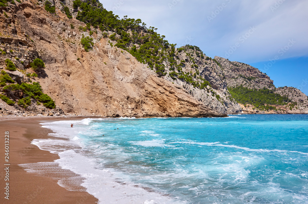 Fototapeta premium Coll Baix beach on Mallorca, Spain.