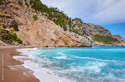 Fototapeta Naklejka Na Ścianę i Meble -  Coll Baix beach on Mallorca, Spain.