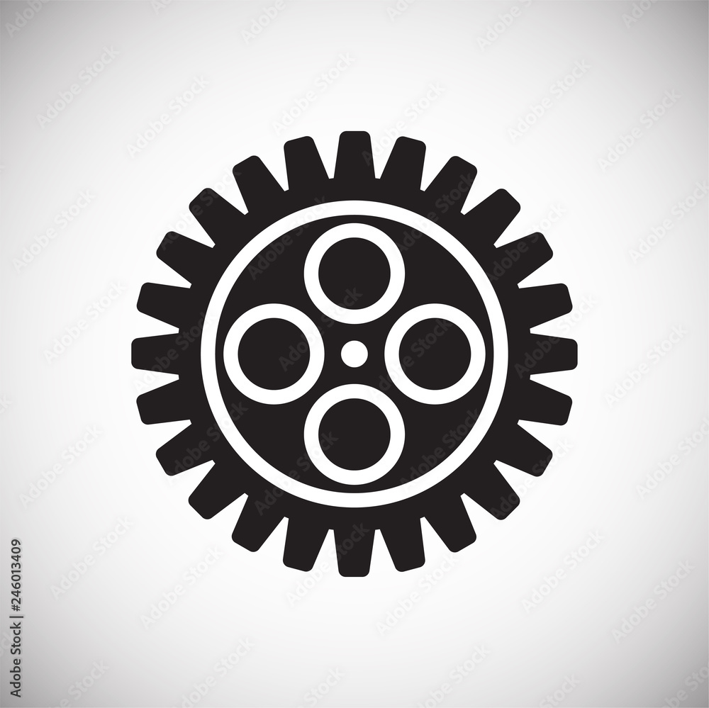 Gear icon on white background for graphic and web design, Modern simple vector sign. Internet concept. Trendy symbol for website design web button or mobile app Gear icon on white background for graphic and web design, Modern simple vector sign. Internet concept. Trendy symbol for website design web button or mobile app
