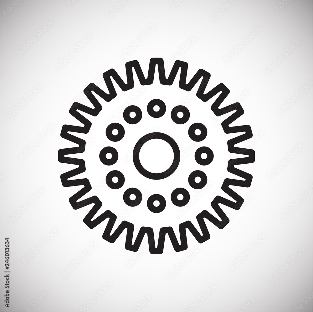 Gear icon on white background for graphic and web design, Modern simple vector sign. Internet concept. Trendy symbol for website design web button or mobile app Gear icon on white background for graphic and web design, Modern simple vector sign. Internet concept. Trendy symbol for website design web button or mobile app