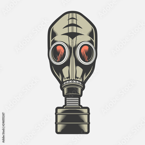 Gas mask. Vector illustration