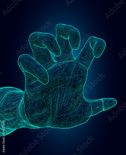 hand of an angry man