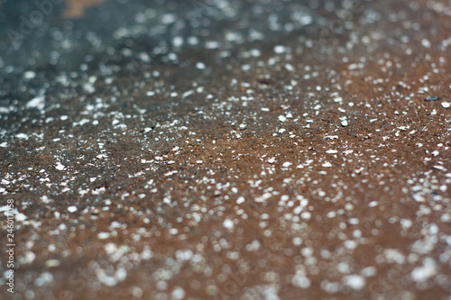 water drops on glass of water