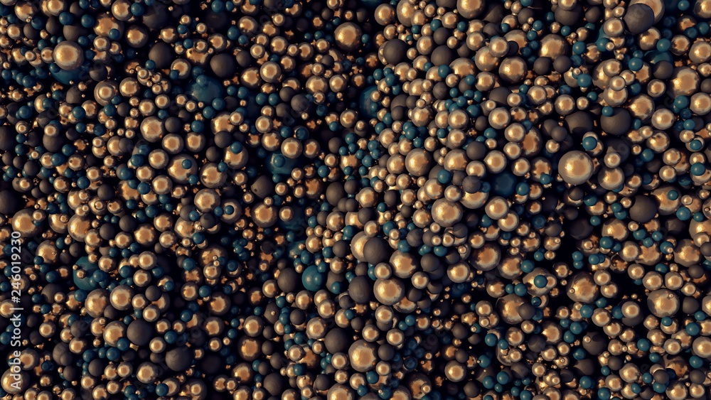 Surreal surface formed by thousands of balls #1 Surreal surface formed by thousands of balls #1