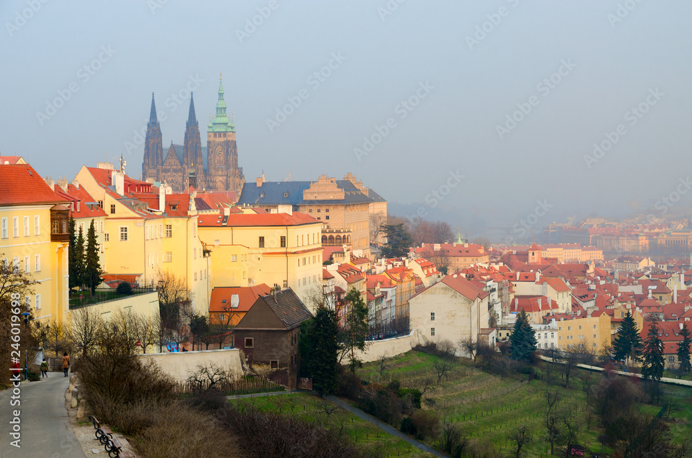 Fototapeta Beautiful view of Prague Castle, Prague, Czech Republic