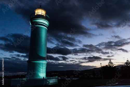 Kiama Lighthouse at sunset, Kiama, NSW, Australia