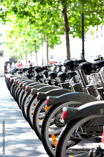 Public bicycles city parking - Alternative transportation means