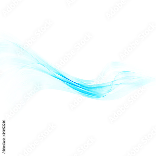 Abstract light blue background. Background with transparent blue wave. © guroolga