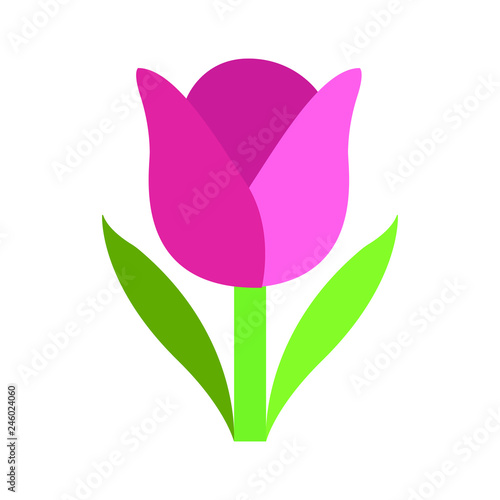 Tulip emoji vector