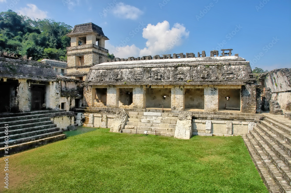 The Palace Observation Tower in the Palace of Palenque