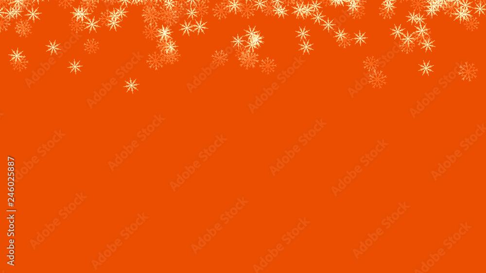 Abstract background with a variety of colorful snowflakes. Big and small. Abstract background with a variety of colorful snowflakes. Big and small.