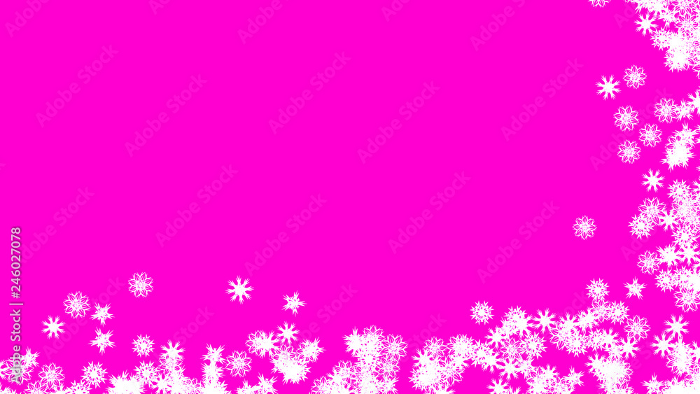 Abstract background with a variety of colorful snowflakes. Big and small. Abstract background with a variety of colorful snowflakes. Big and small.