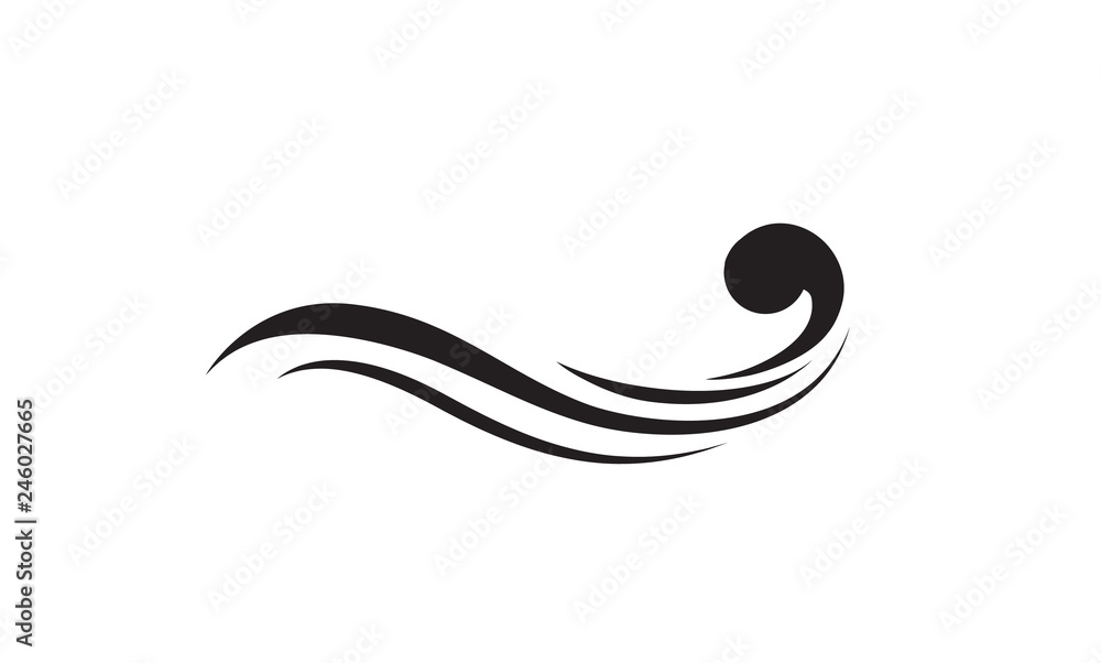 Abstract tattoo design element. Wavy logo. Abstract tattoo design element. Wavy logo.