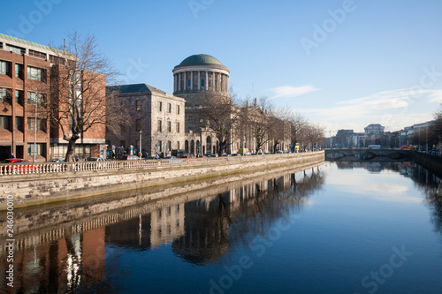 Photography The Four Courts in Dublin City, Ireland