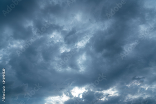 Storm cloud & rainy weather background