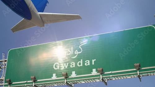 Airplane Take off Gwadar photo