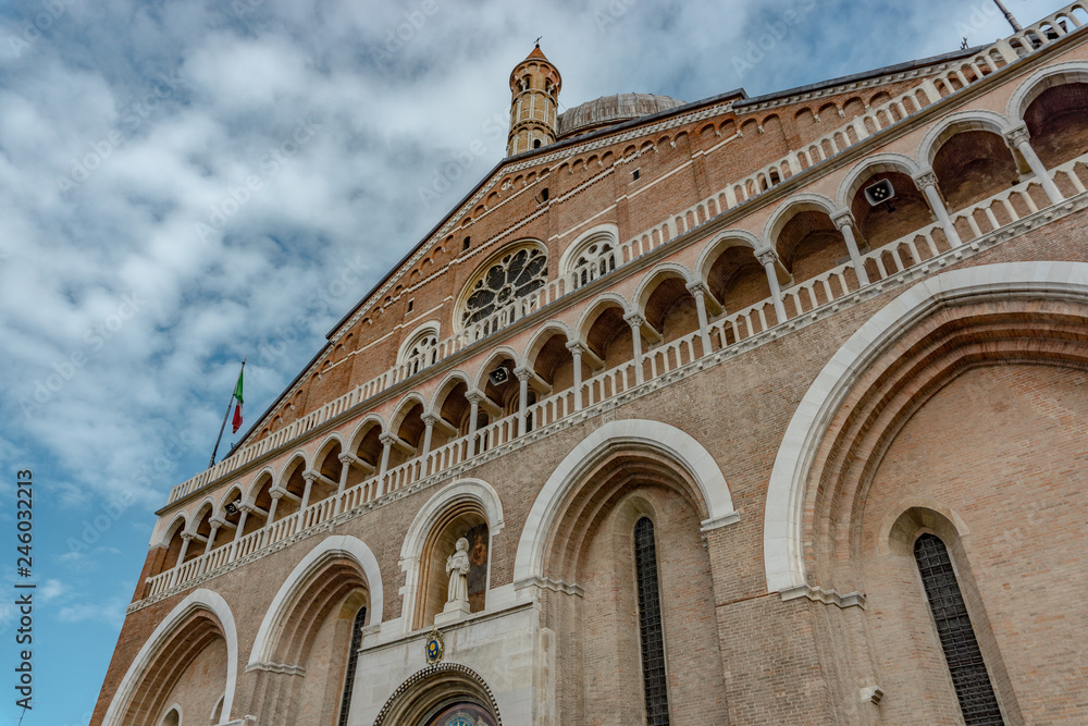 The Basilica of Saint Anthony of Padua (Basilica di sant'Antonio di Padova) in Padua, Veneto, Italy