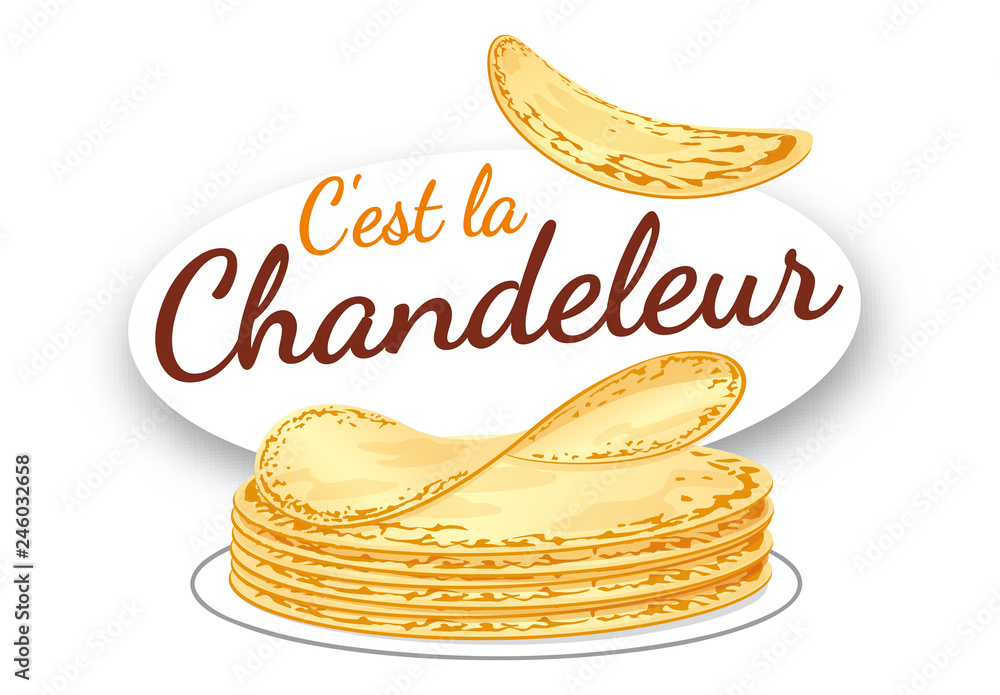 Chandeleur Crepes V4 Stock Vektorgrafik Adobe Stock