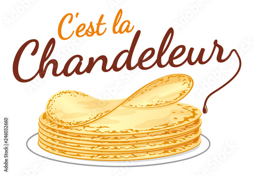 Obraz na płótnie Chandeleur crêpes V1 w salonie