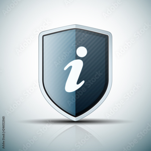 i Info Shield illustration