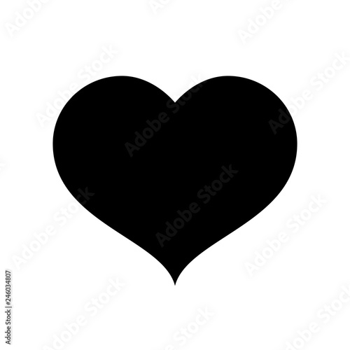Heart icon. Valentine's day heart and concept respresenting love and romance. Vector Illustration