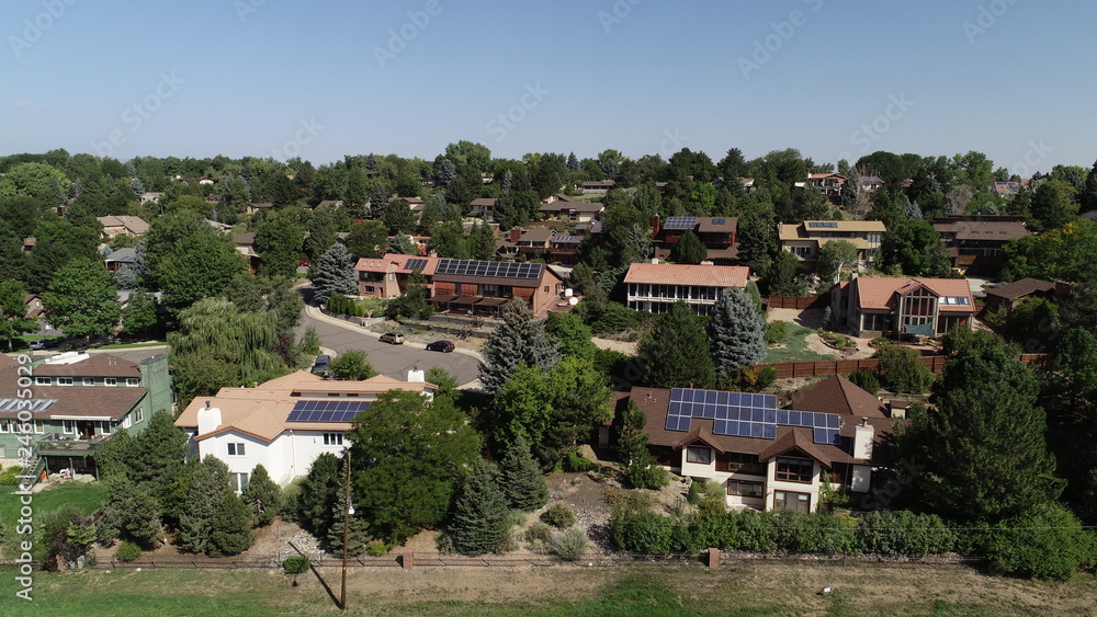 Naklejka premium Solar Home in Colorado