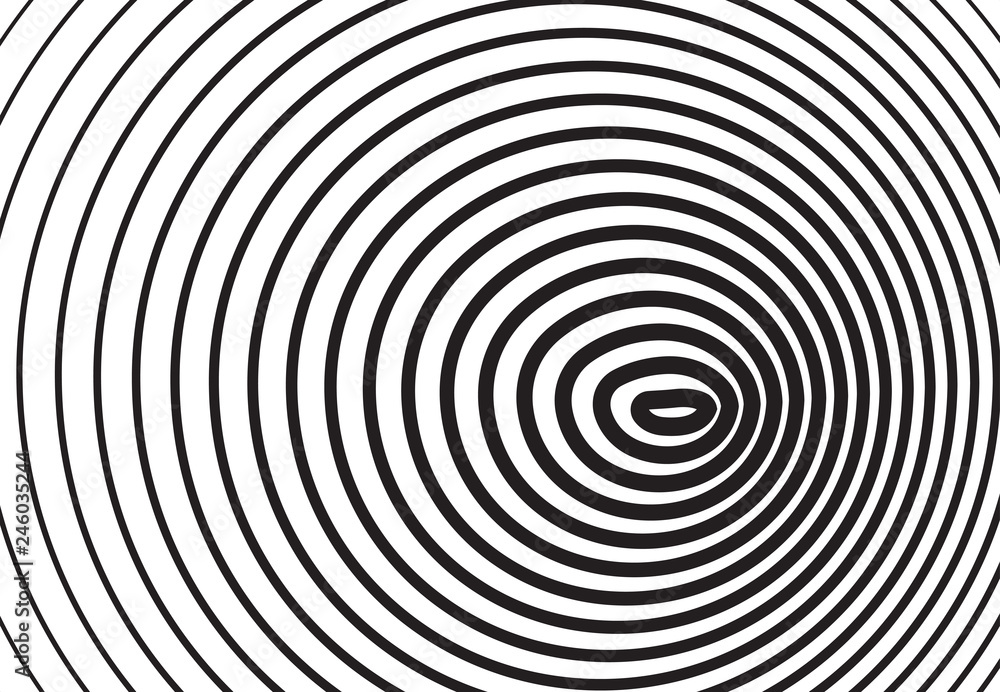 Black and white concentric line circle background or ripple effect Black and white concentric line circle background or ripple effect