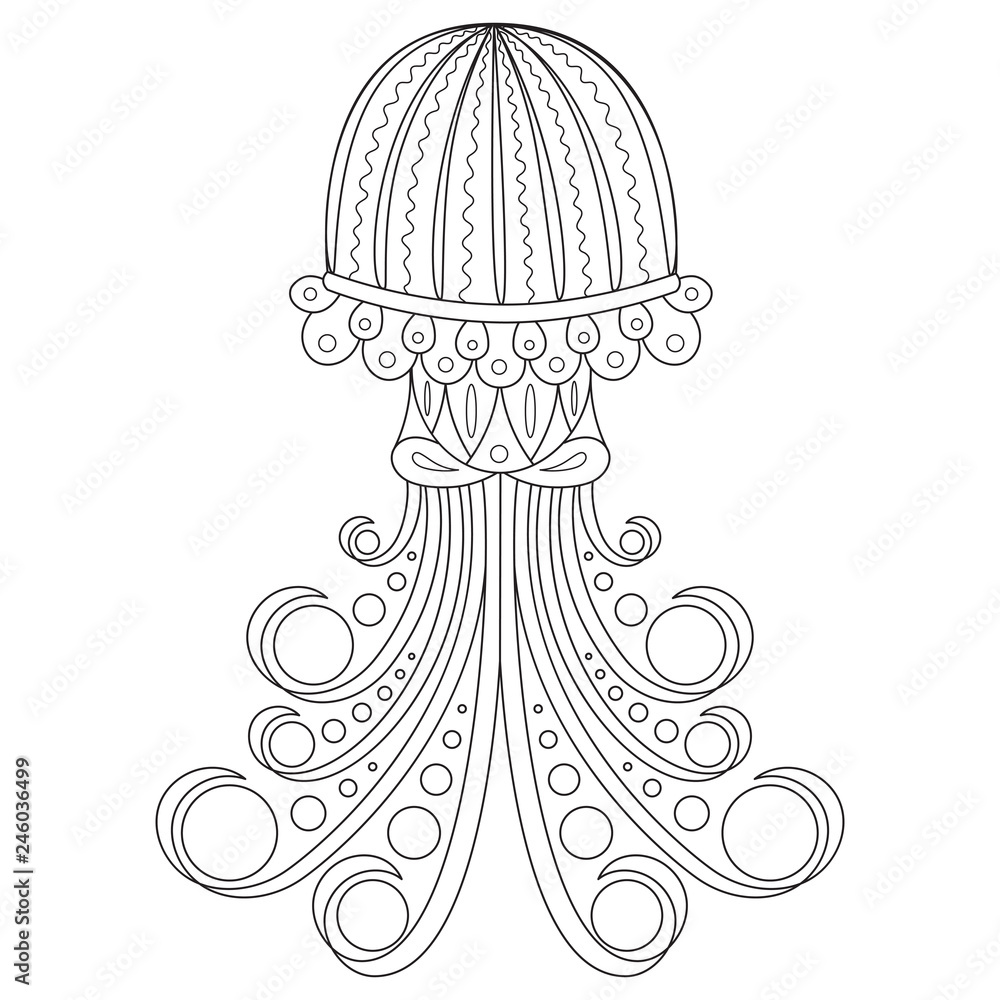 70 Collections Cute Jellyfish Coloring Pages  Best Free