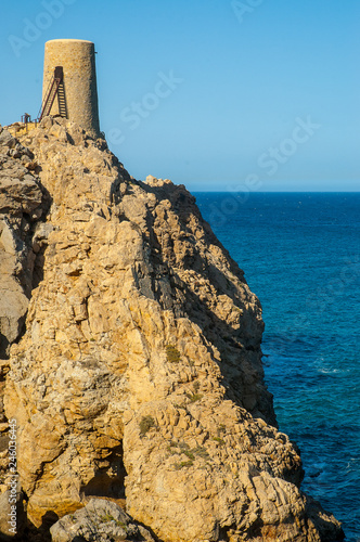 Parque Natural del Cabo de Gata en Almería, España. Increíble zona volcánica en el sur de la península ibérica.