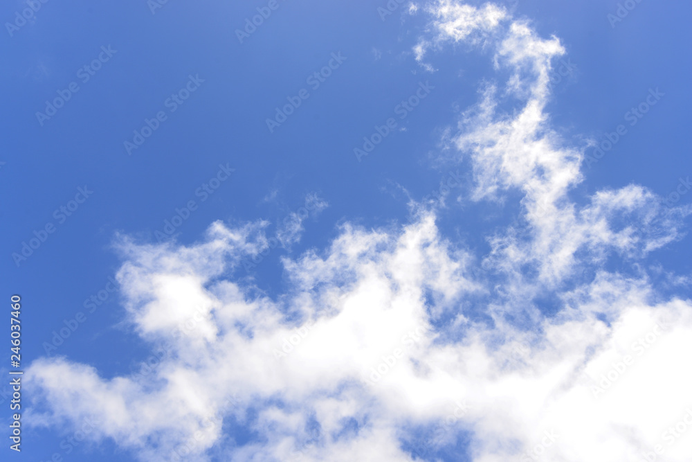 Blue Sky Background With White Clouds Blue Sky Background With White Clouds