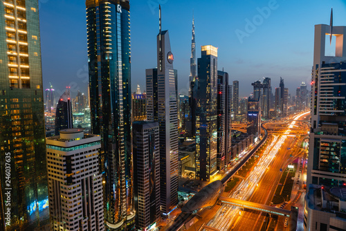 Dubai skyline rooftop 2019, United arabic emirates © Artofinnovation