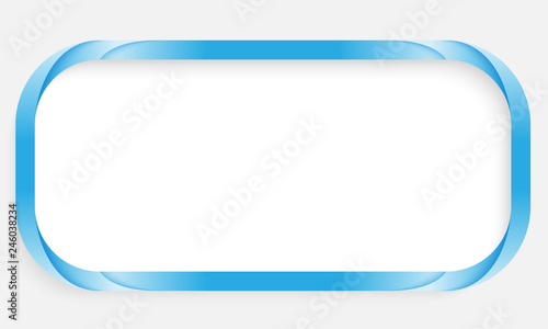Blue text frame with place for your text