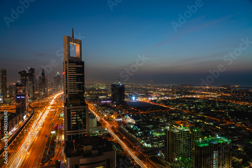 Dubai skyline rooftop 2019, United arabic emirates