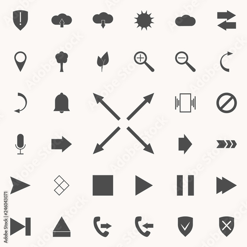 arrows in different directions icon. web icons universal set for web and mobile