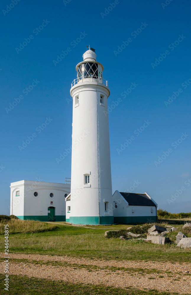 Hurst Point Lighthouse in the Solent, Hampshire Hurst Point Lighthouse in the Solent, Hampshire