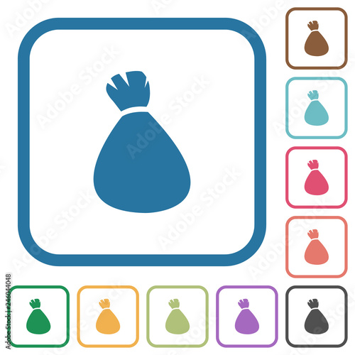 Money bag simple icons